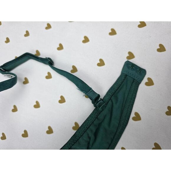 Victorias Secret PINK Green Wear Everywhere super Push Up bra 32C BLING SHINE - Picture 5 of 8